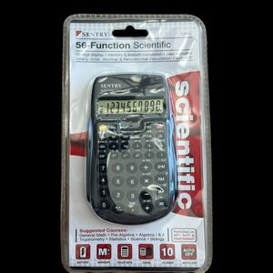 Sentry‎ CA656 Scientific Calculator 56-Function Black Brand New Sealed 10-Digit